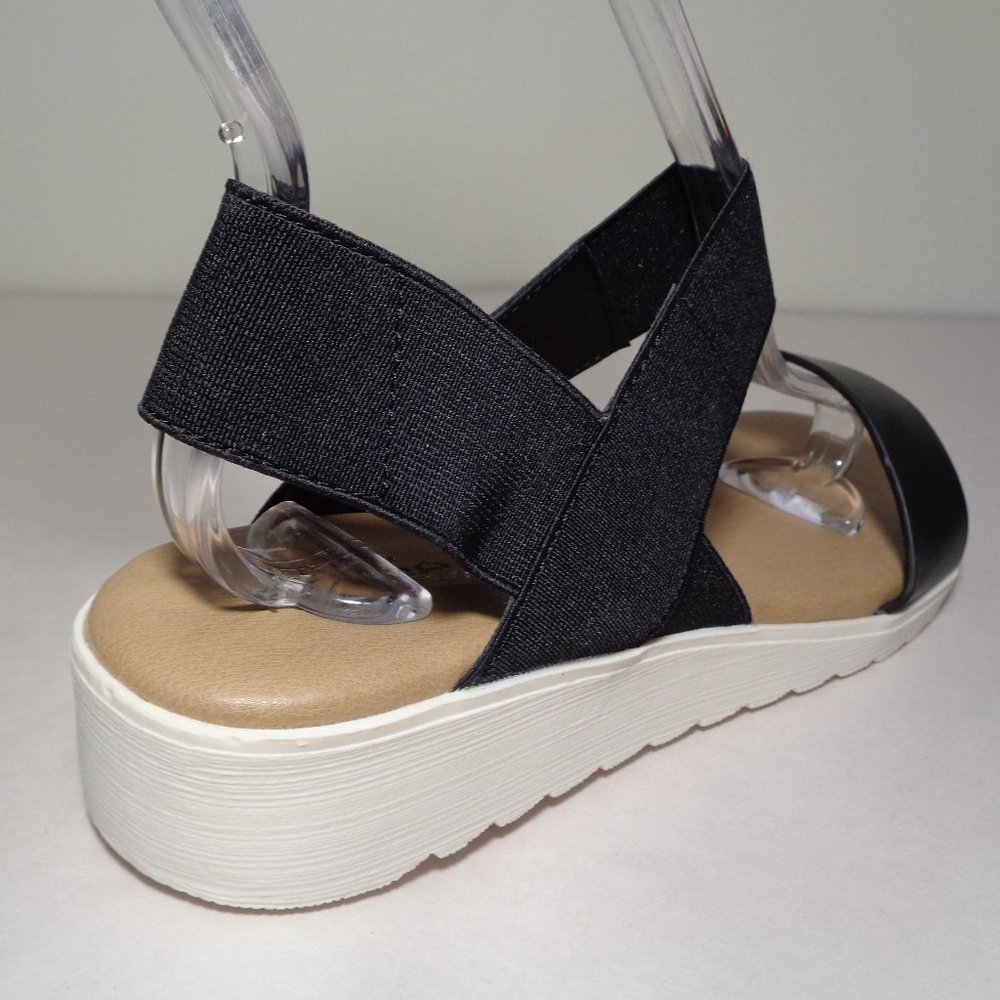 Kensie Size 9 M EVERLEE Black New Wedge Sandals - Picture 10 of 13